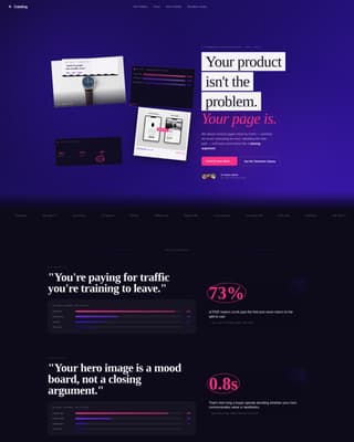 E-Commerce Marketing Agency Client Lead Website Template