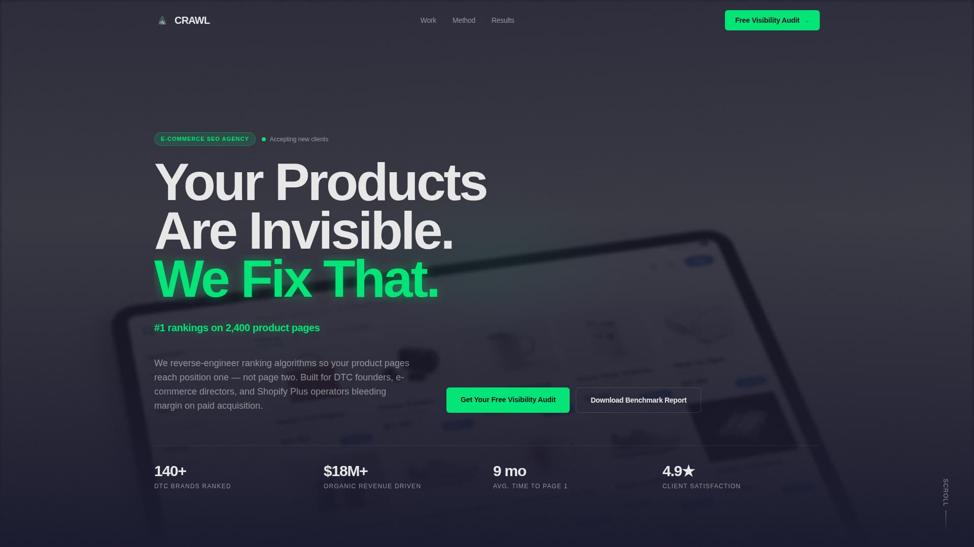 E-Commerce Marketing & Agency Portfolio Website Template