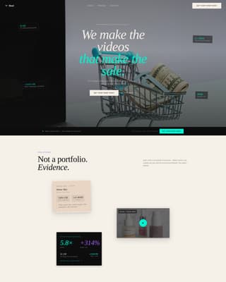 E-Commerce Marketing & Agency Specialist Portfolio Website Template
