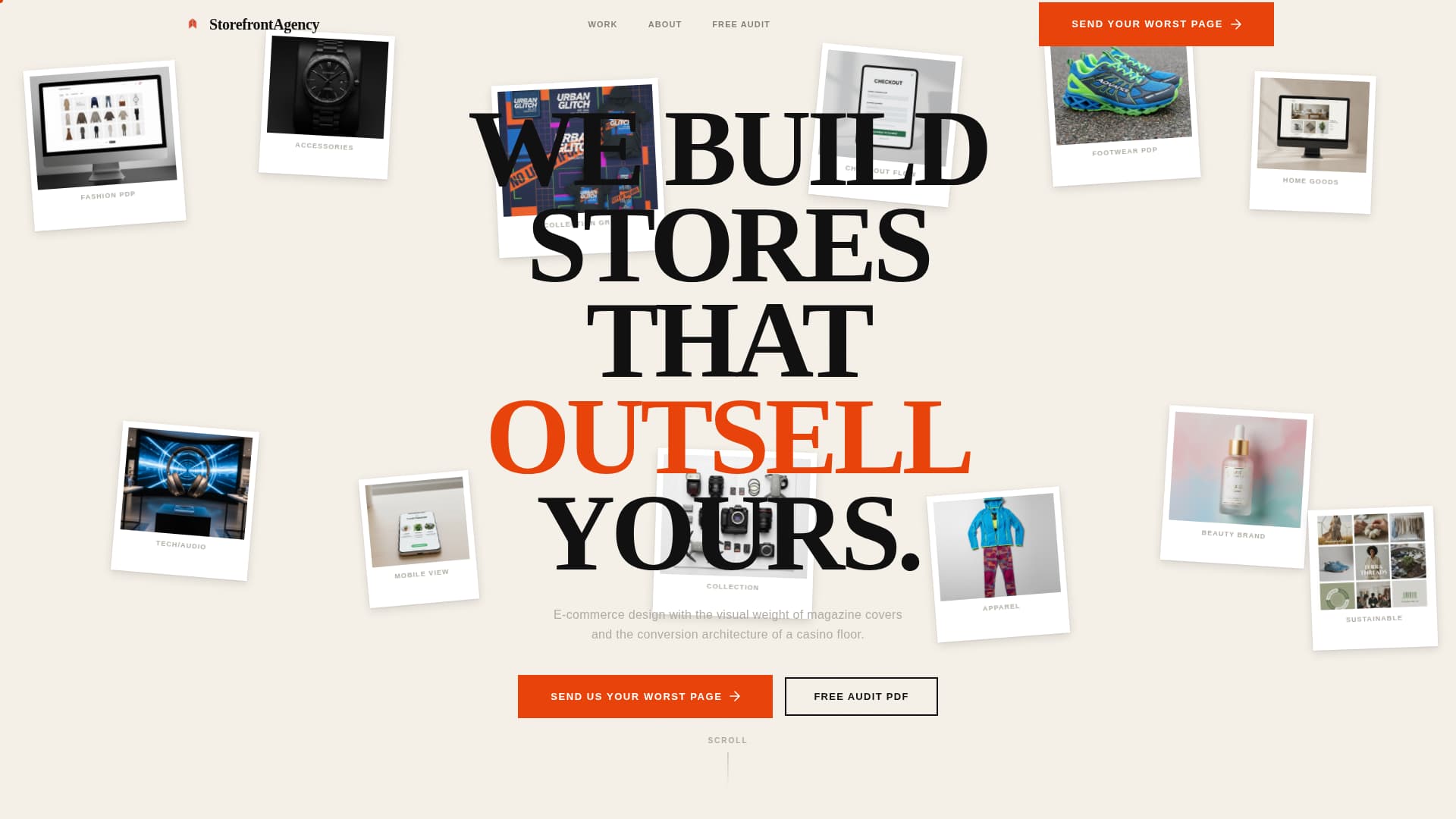 Storefront - Bold Ecommerce Landing Page Template