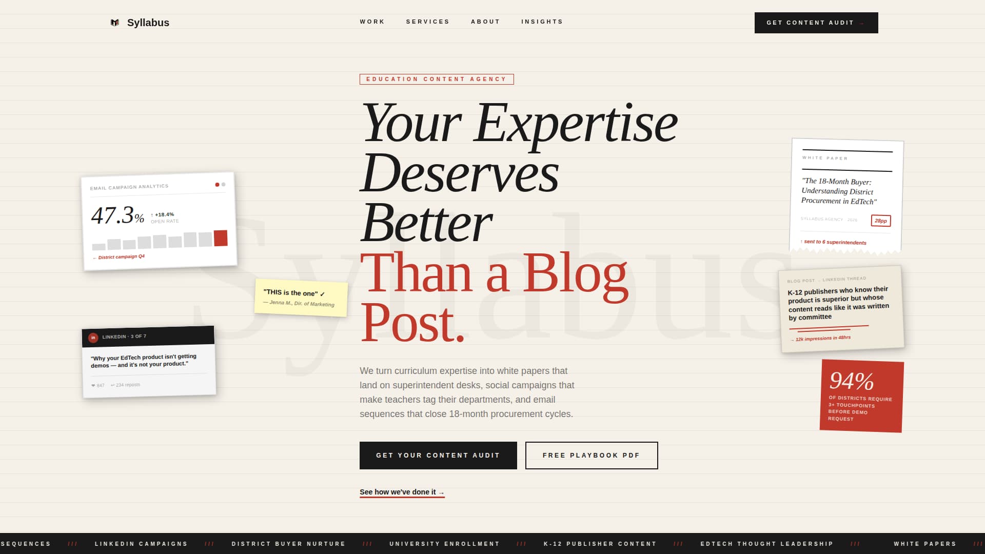 Education Marketing & Agency Education Website Template