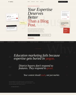 Education Marketing & Agency Education Website Template