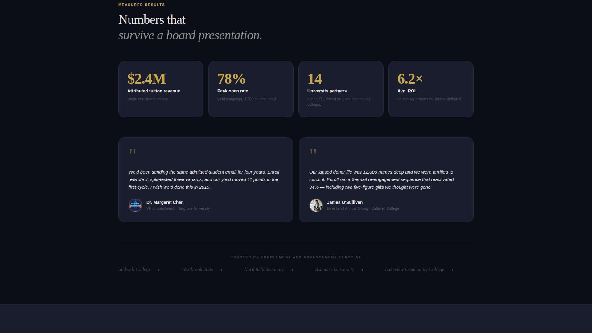 Enroll - Immersive Education Marketing Landing Page Template
