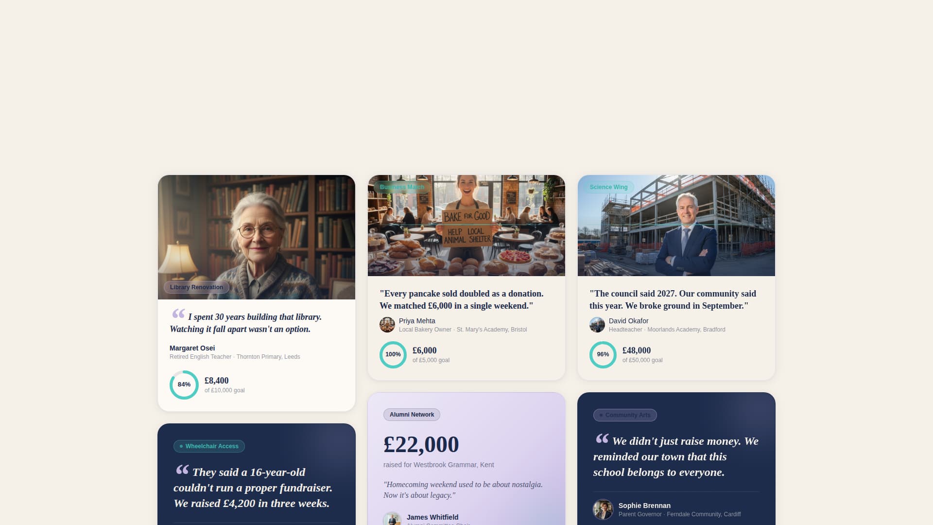 Pledge - Heartfelt Education Landing Page Template