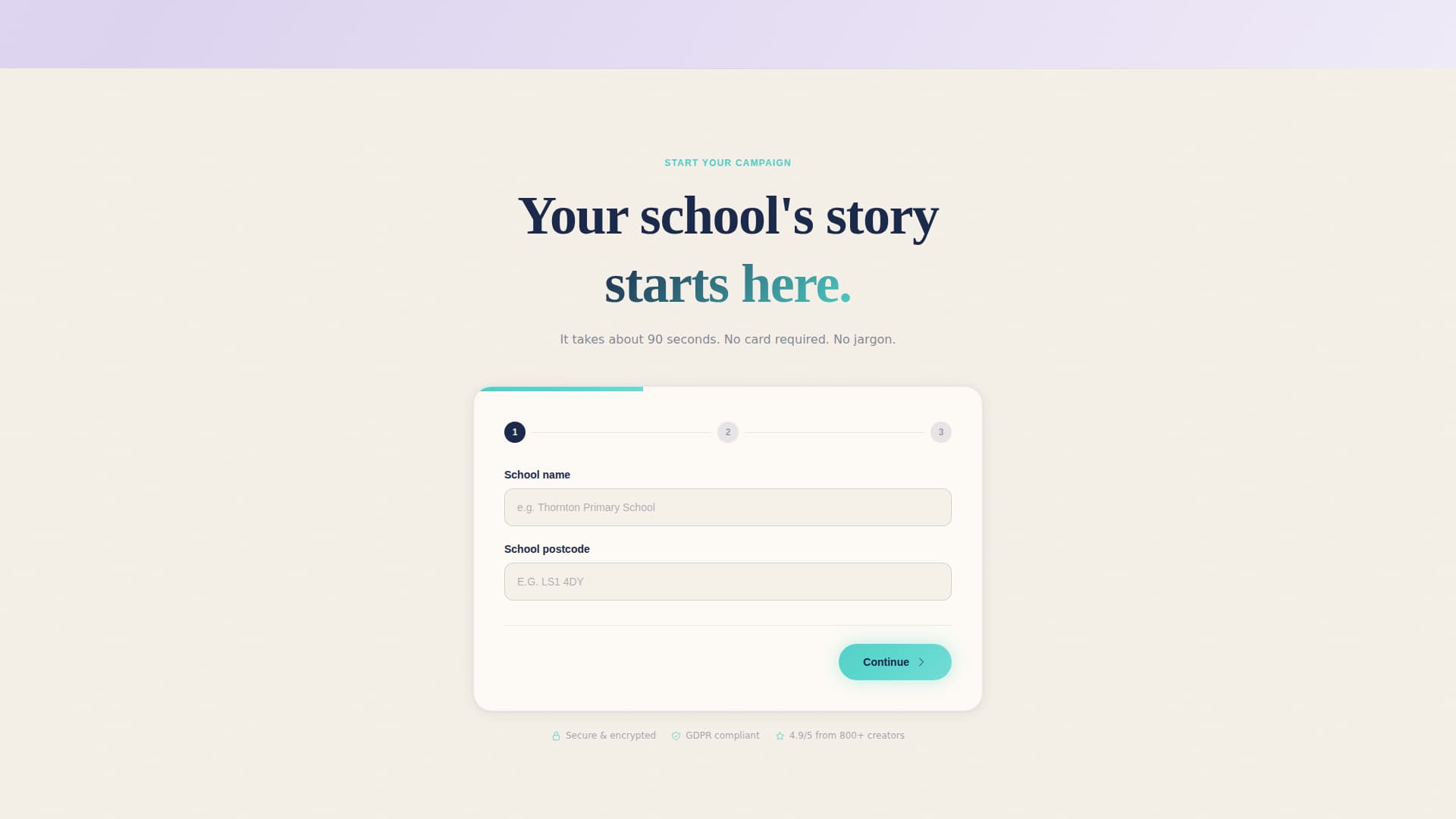 Pledge - Heartfelt Education Landing Page Template