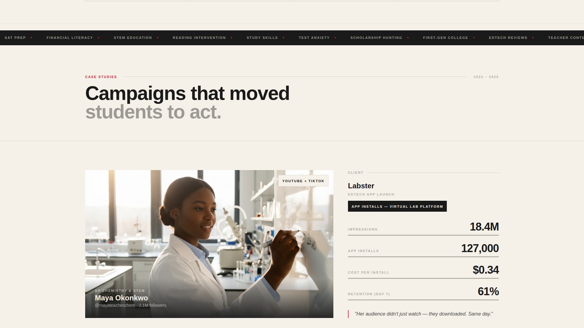 Amplify - Bold Education Landing Page Template