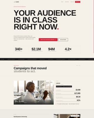 Education Marketing Agency Landing Page Template