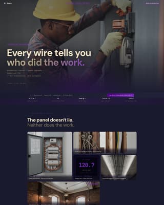 Spark - Stunning Electrician Landing Page Template