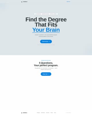 Syllabus - Precision University Landing Page Template