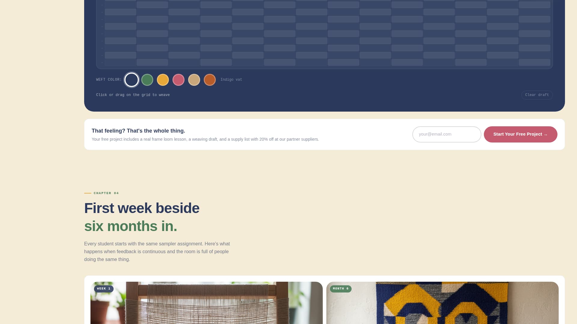 Loom - Playful Fiberart Landing Page Template