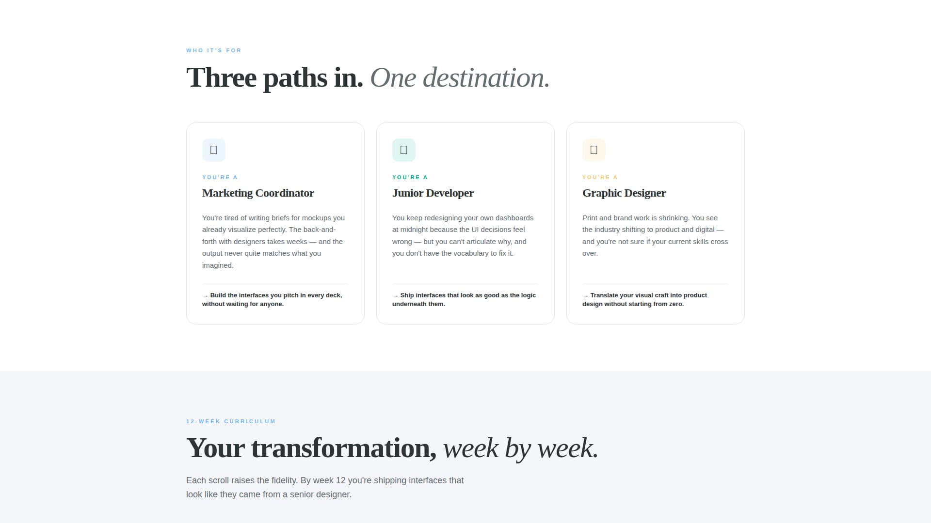 Wireframe - Transformative UI/UX Landing Page Template