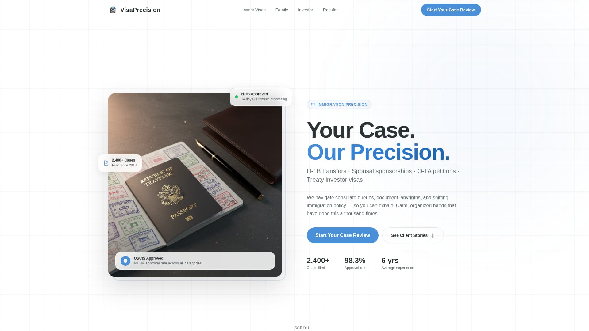Study Abroad & Admissions Portfolio Website Template
