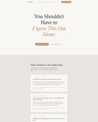 Steward - Trusted Eldercare Landing Page Template