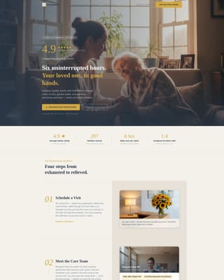 Compass - Trusted Alzheimers Landing Page Template