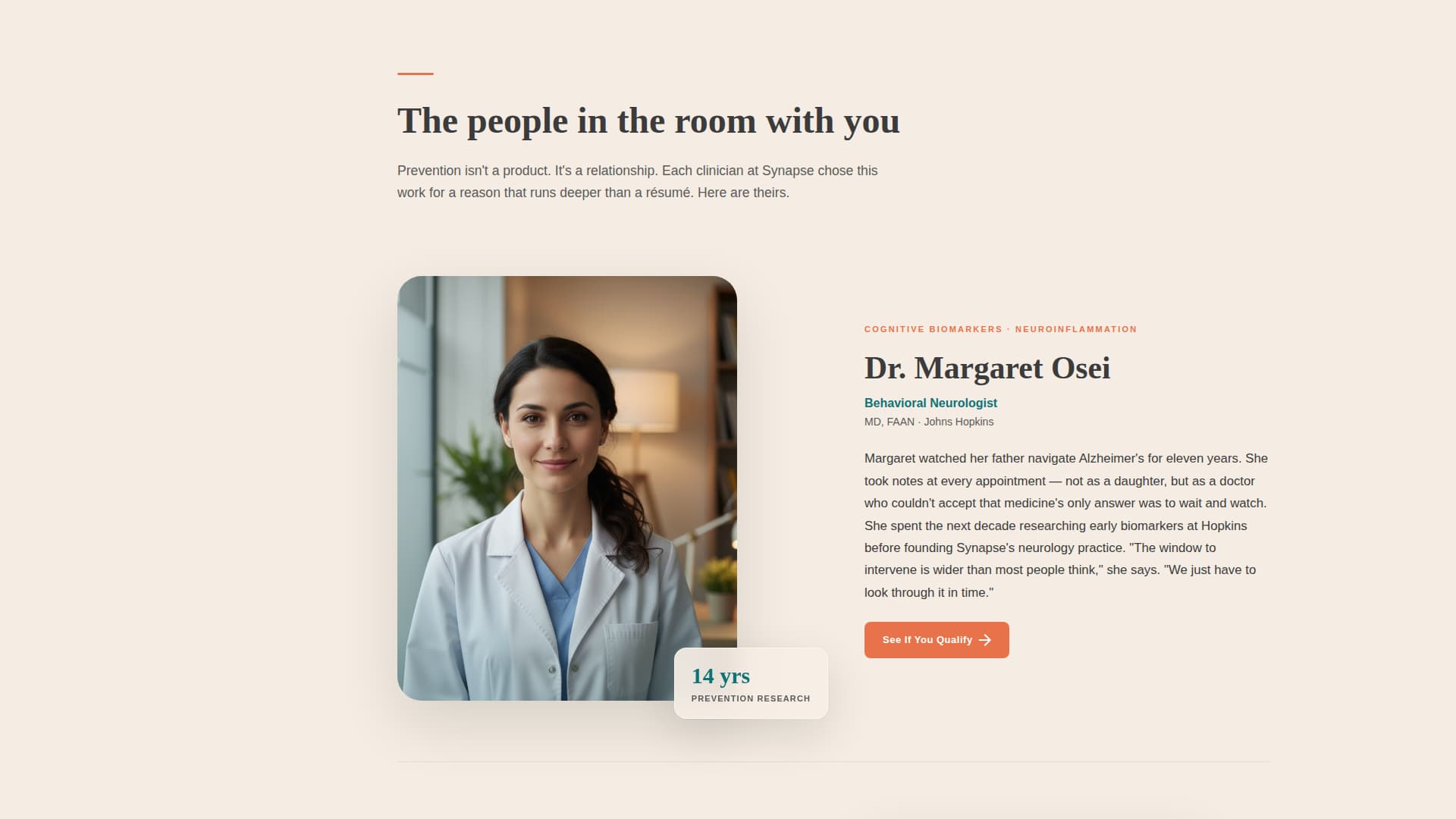 Synapse - Trusted Brainhealth Landing Page Template
