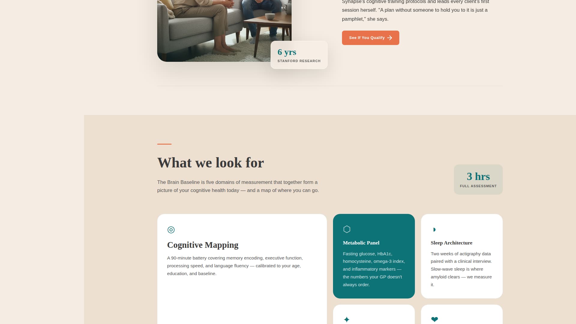 Synapse - Trusted Brainhealth Landing Page Template