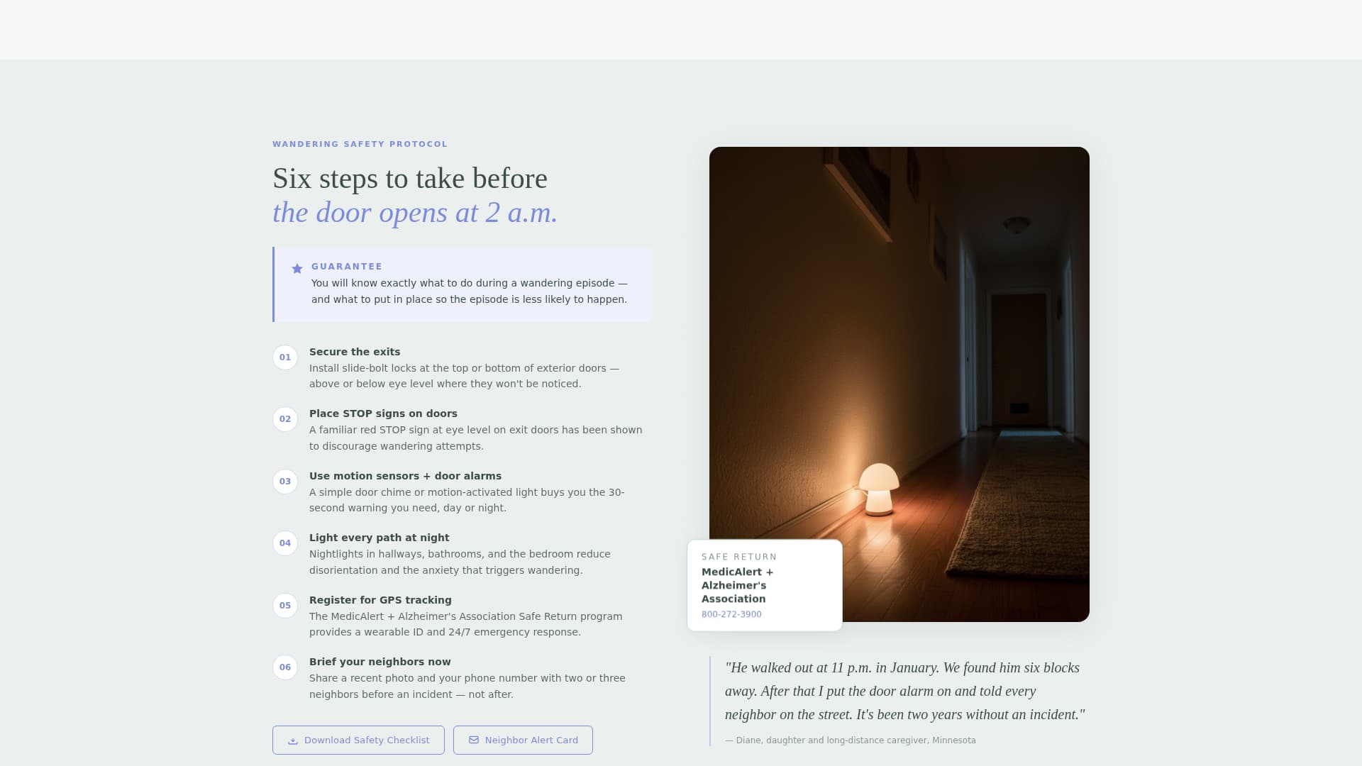 Tether - Compassionate Caregiver Landing Page Template