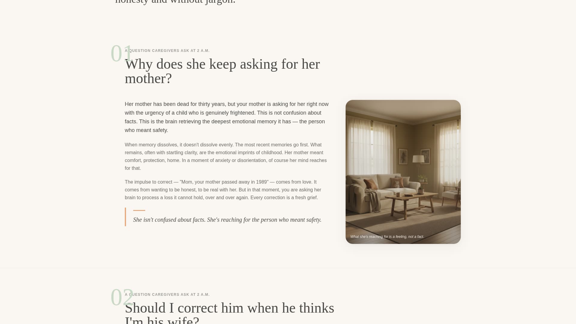 Recall - Compassionate Dementia Landing Page Template