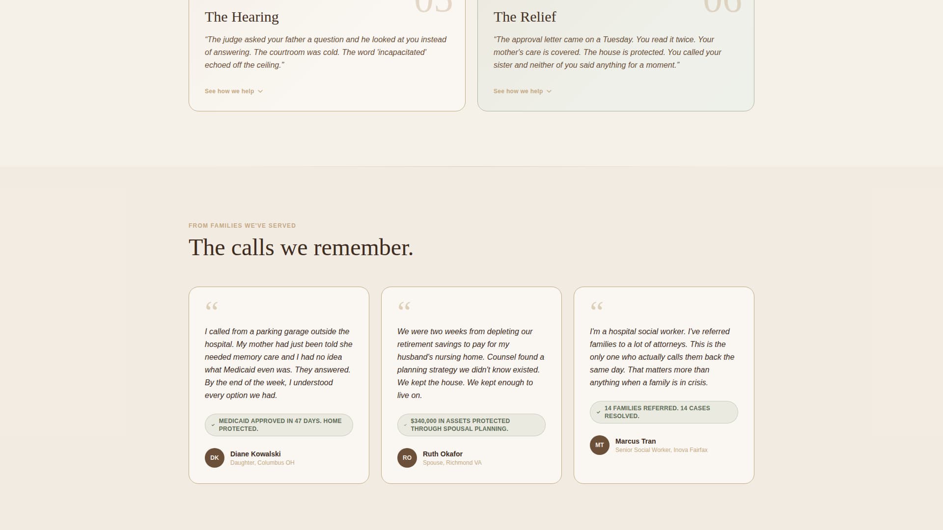 Counsel - Trusted Elderlaw Landing Page Template