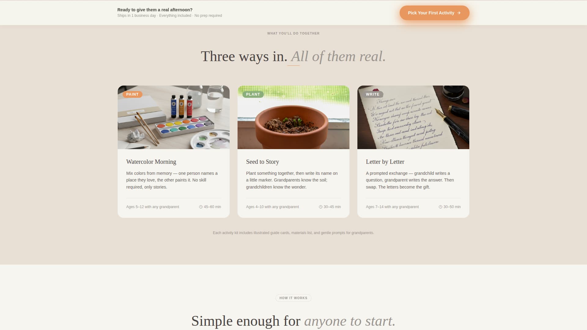 Bond - Heartfelt Grandparentgrandchild Landing Page Template