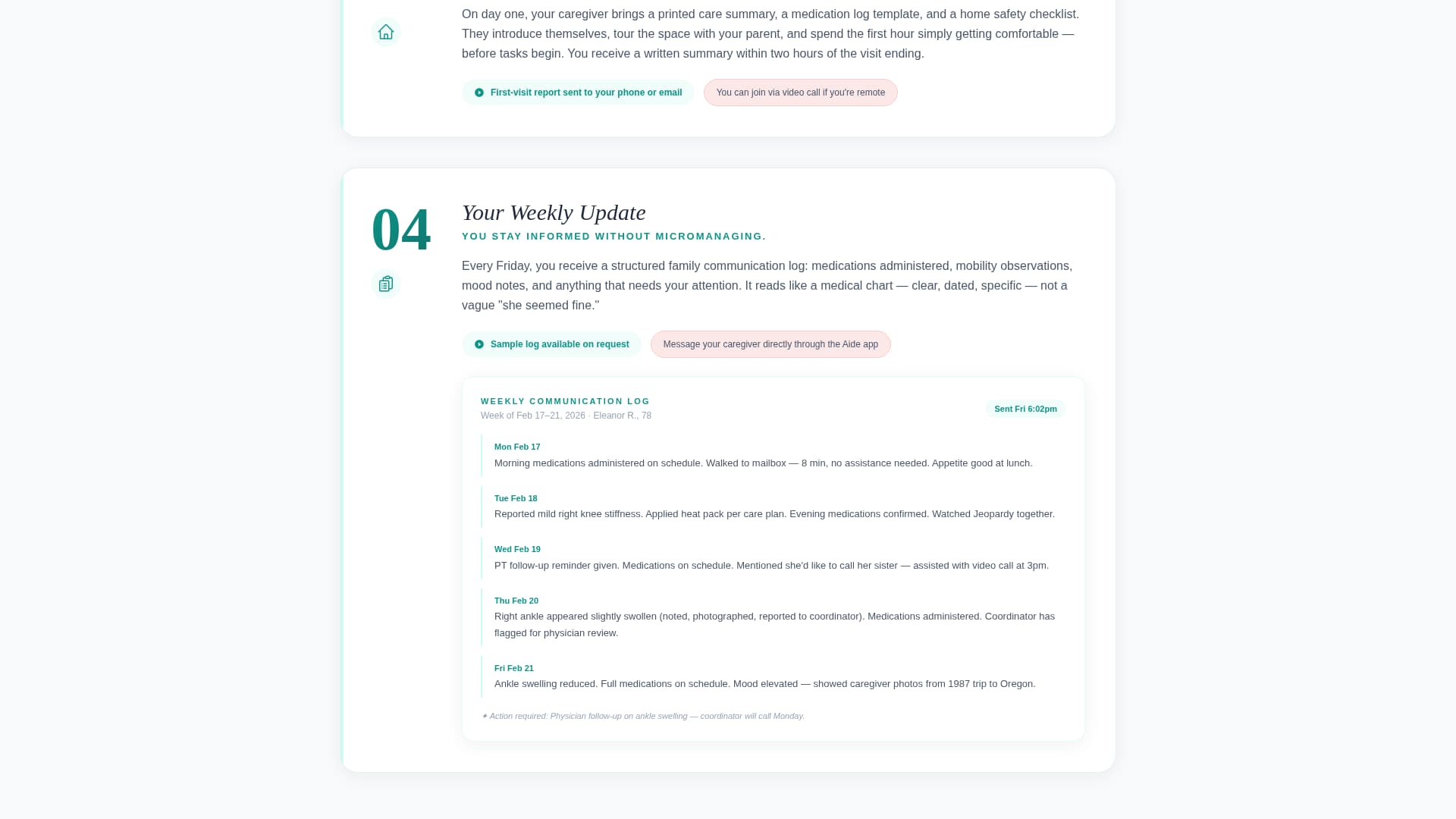 Aide - Trusted Homecare Landing Page Template