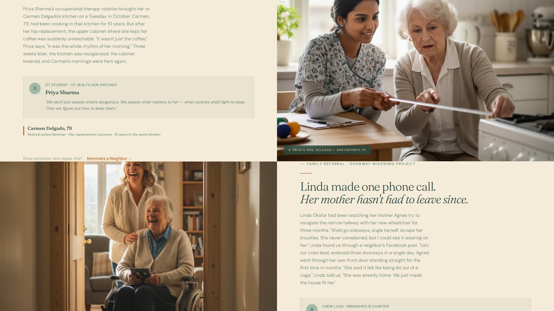 Homestead - Healing Seniorcare Landing Page Template