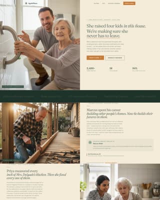 Homestead - Healing Seniorcare Landing Page Template