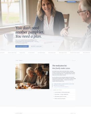 Clarity - Compassionate Memorycare Landing Page Template