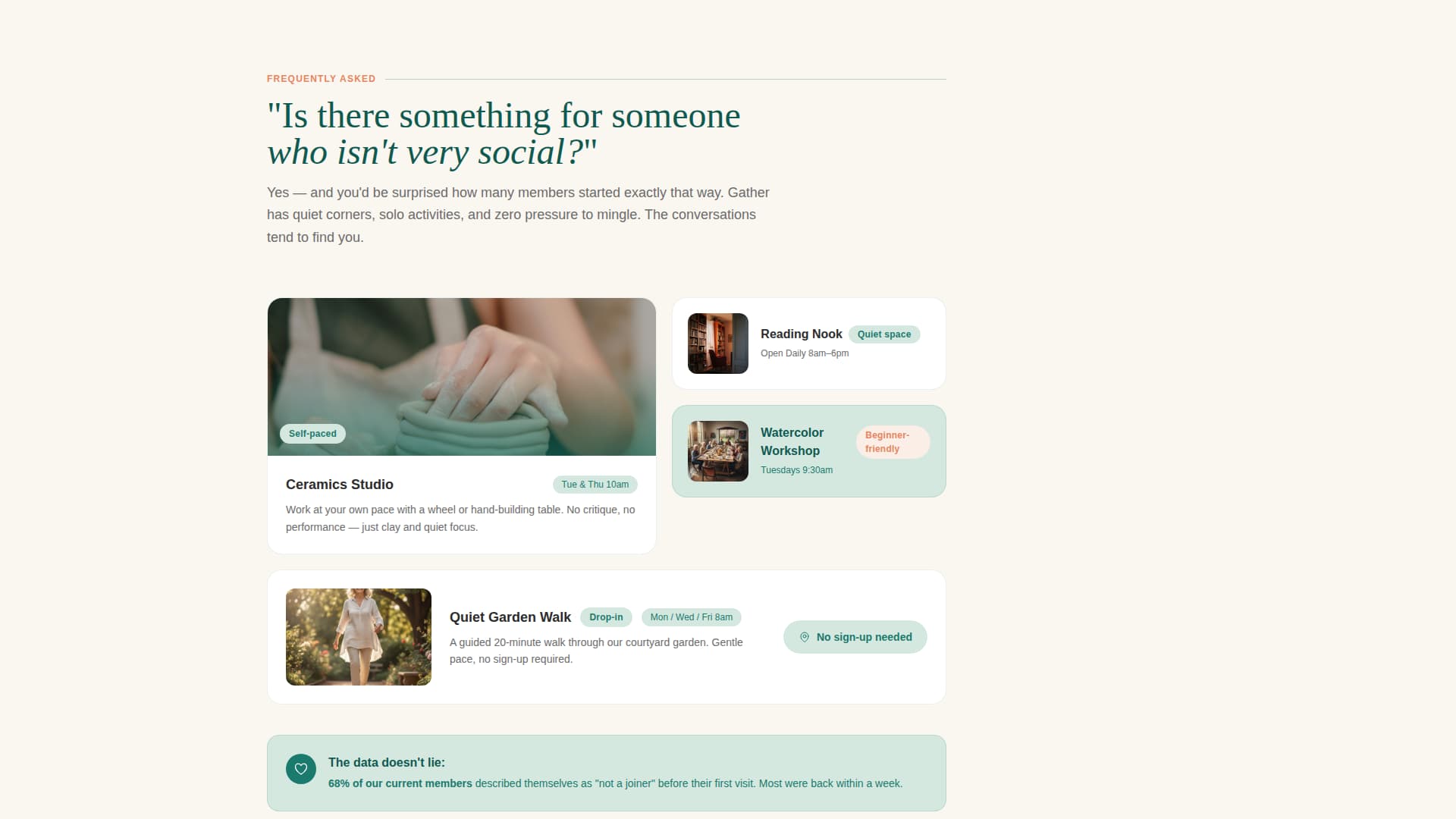 Gather - Welcoming Seniorcommunity Landing Page Template
