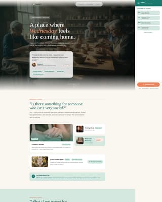 Gather - Welcoming Seniorcommunity Landing Page Template