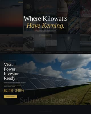Voltage - Immersive Energybranding Landing Page Template