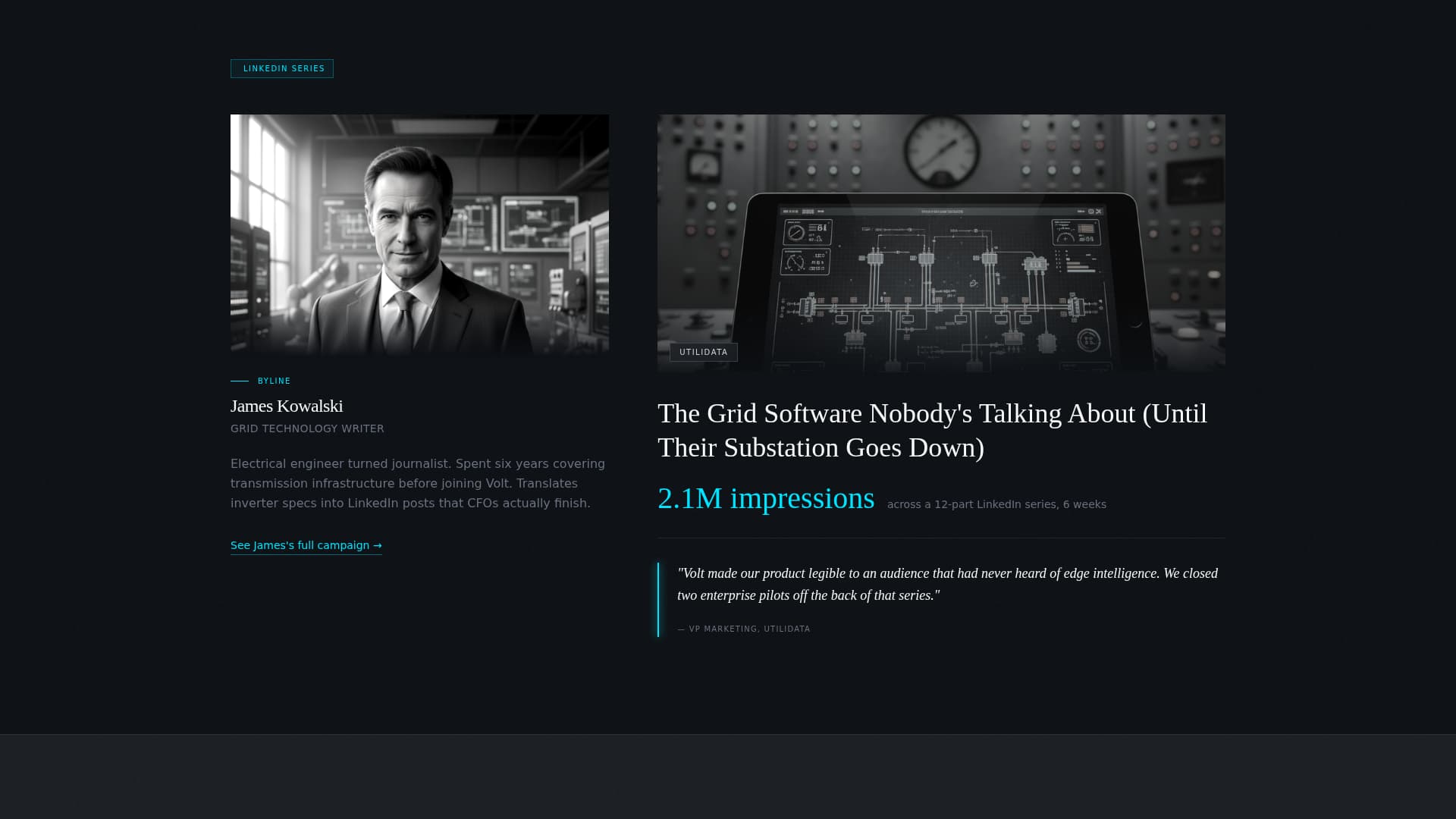 Volt - Powerful Energymarketing Landing Page Template