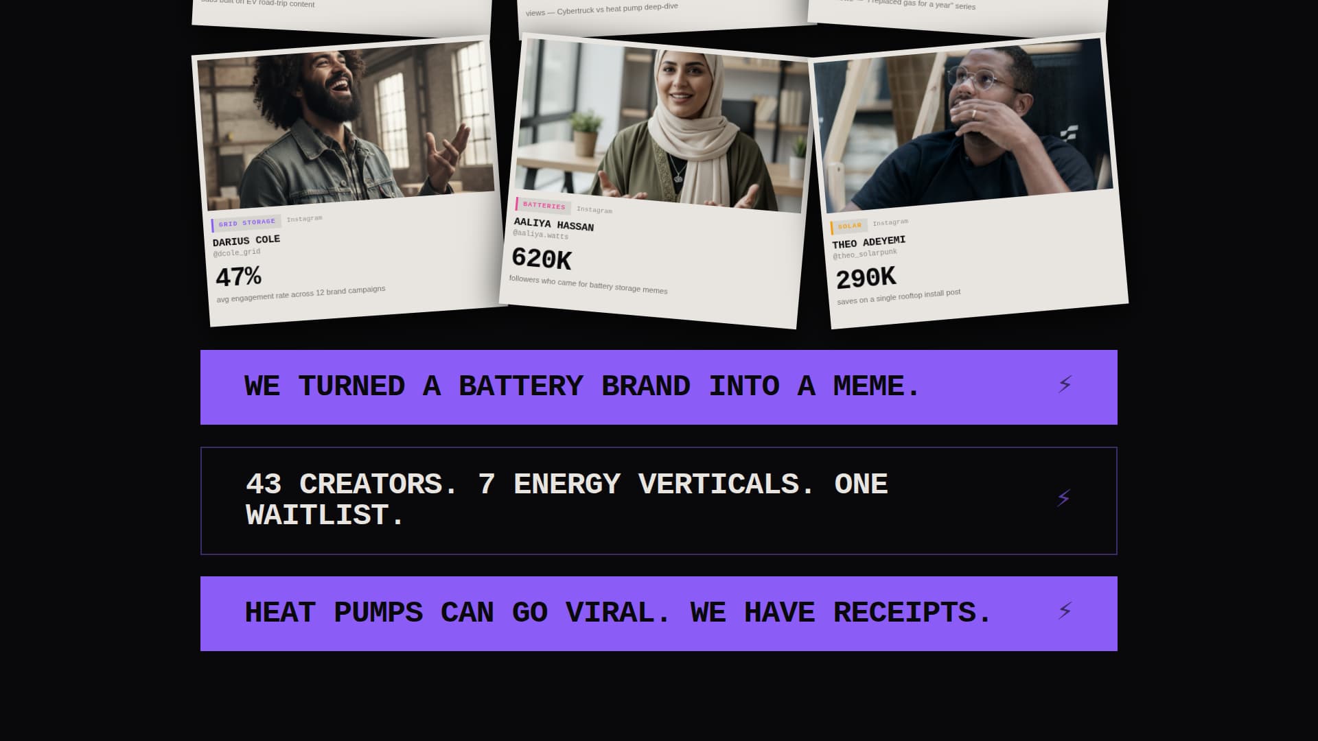 Energy Marketing Agency Website Template