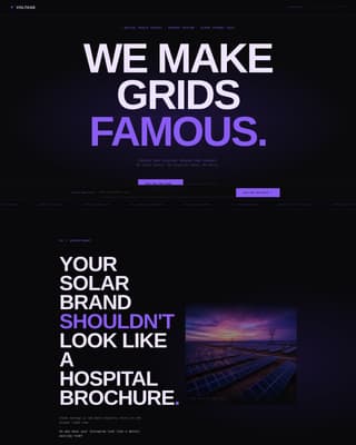 Voltage - Bold Energy Agency Landing Page Template