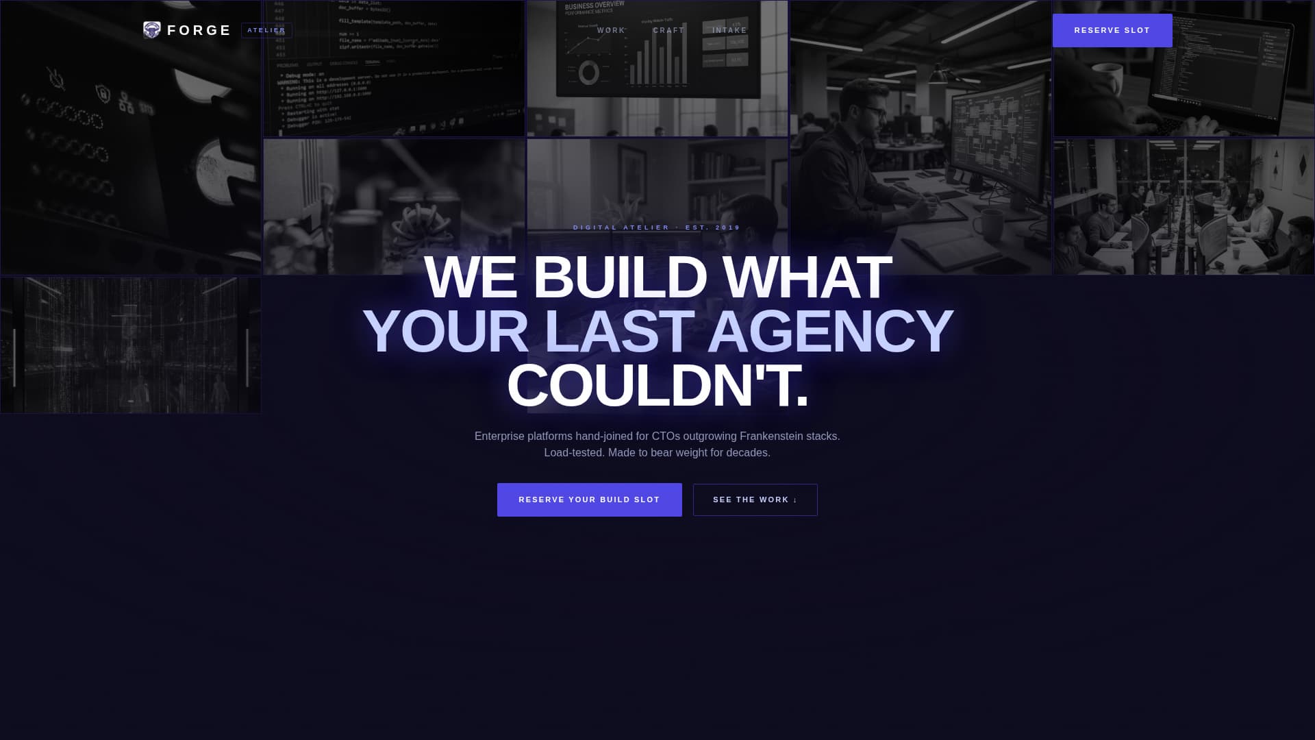Forge - Elite Enterprise Landing Page Template