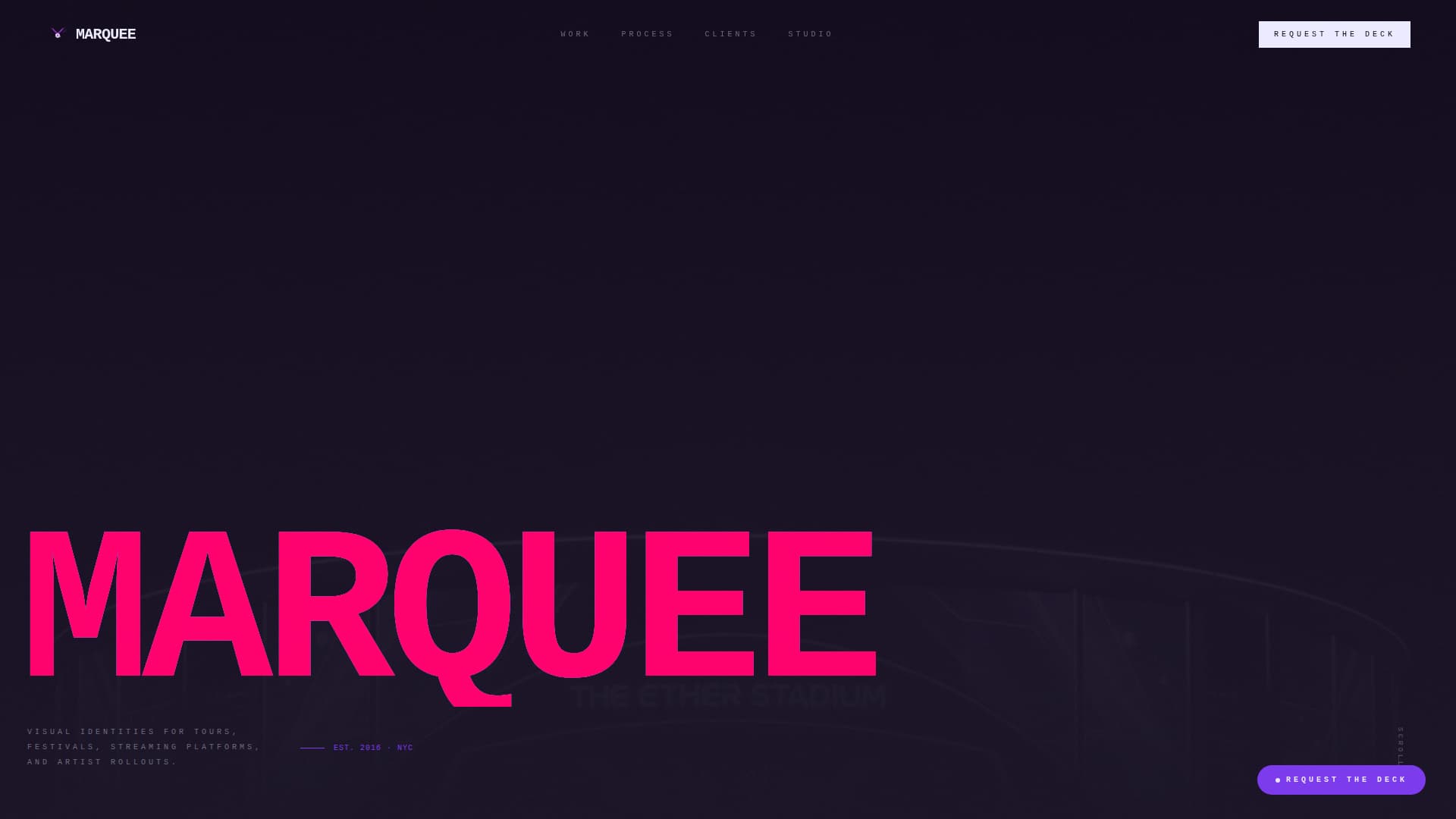 Entertainment - Modern Branding Landing Page Template