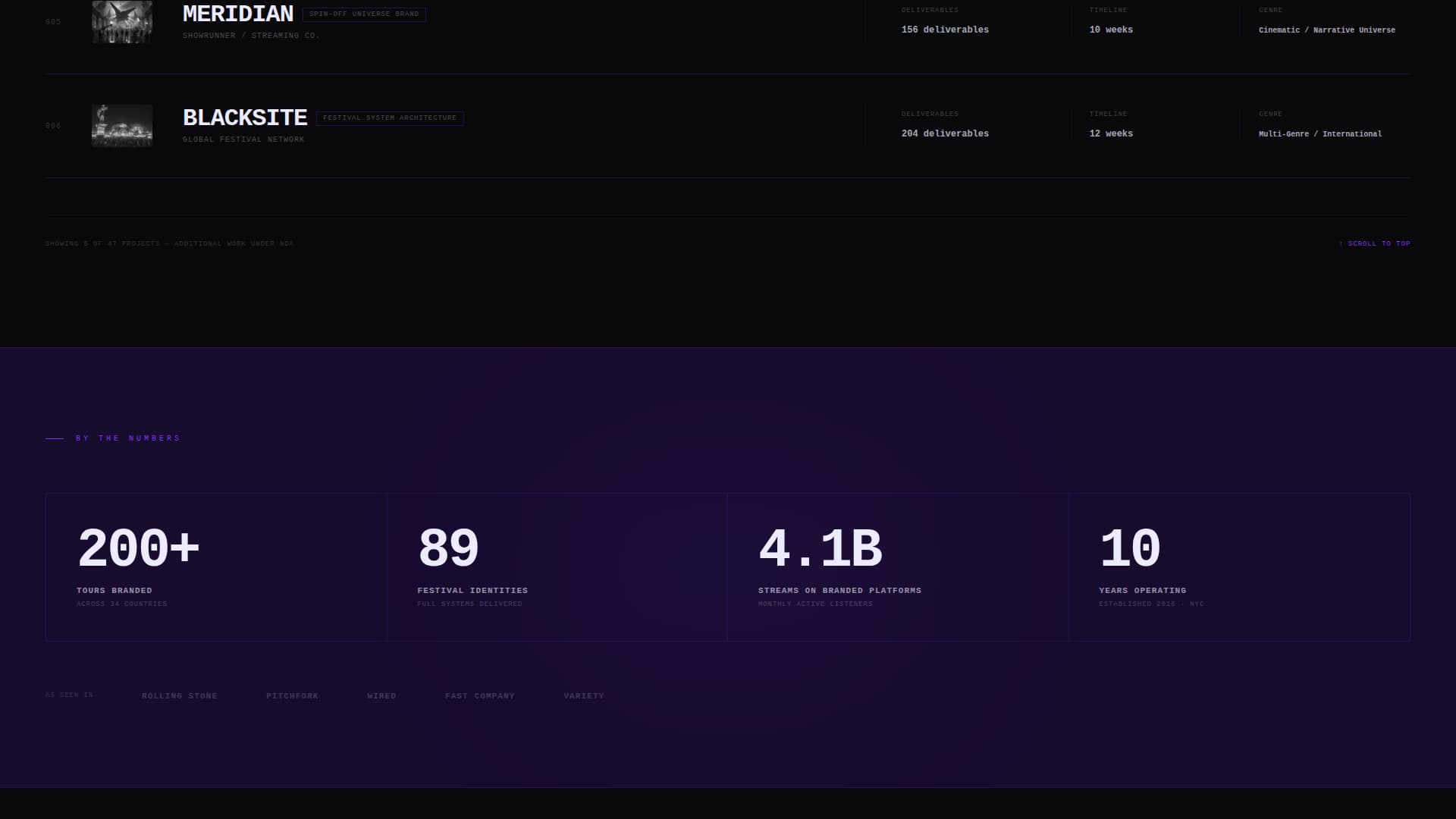 Entertainment - Modern Branding Landing Page Template