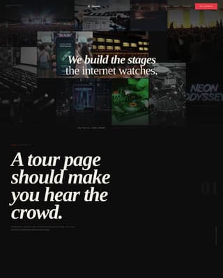 Showreel - Cinematic Entertainment Landing Page Template