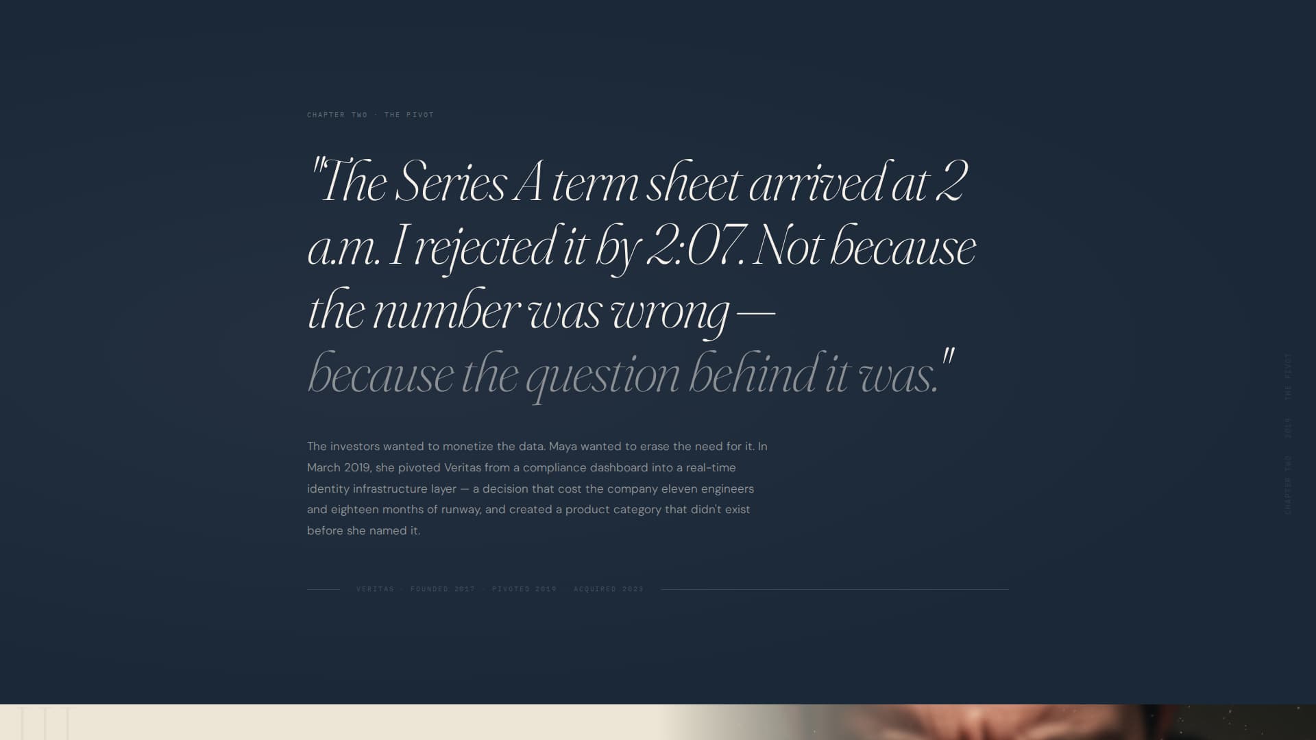 Folio - Immersive Entrepreneur Landing Page Template