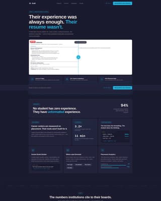 Draft - Powerful Resume Landing Page Template