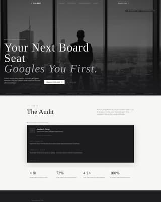 Executive & C-Suite Career Specialist Professional Website Template