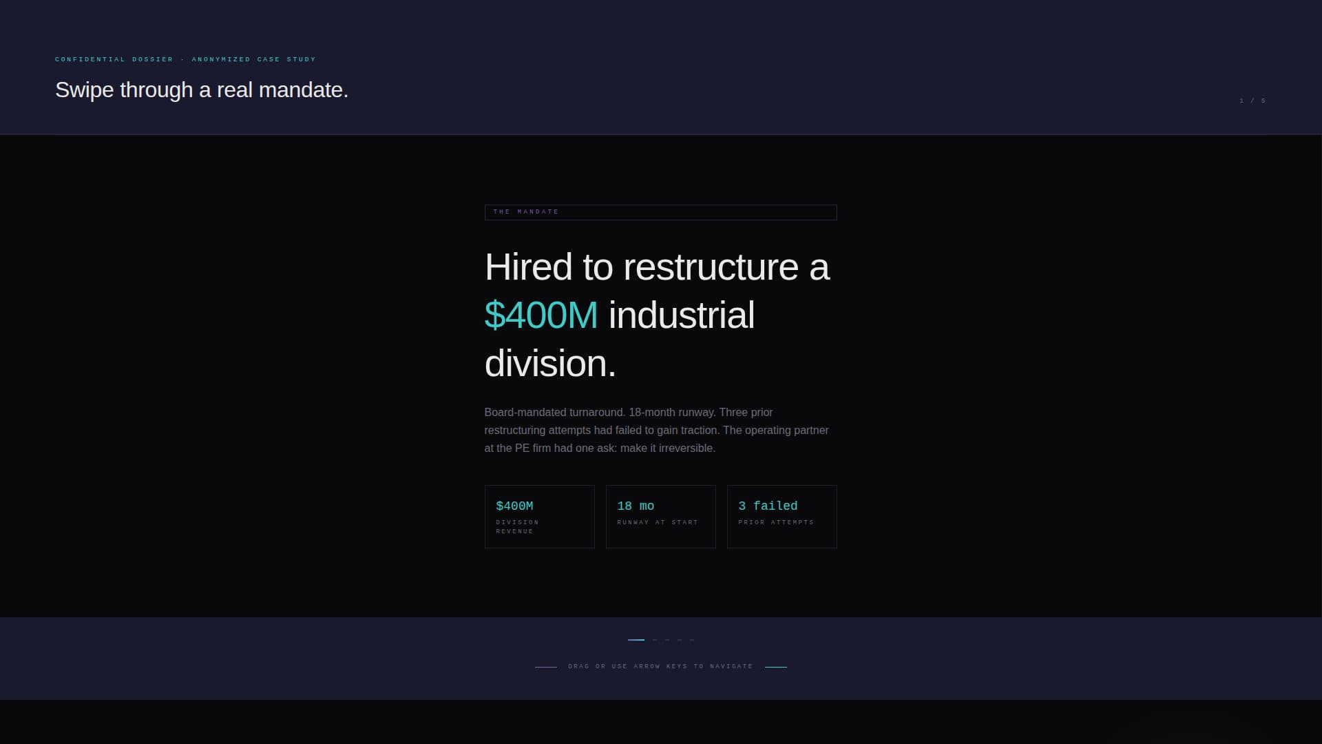 Convene - Immersive Executive Landing Page Template