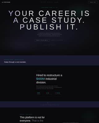 Convene - Immersive Executive Landing Page Template