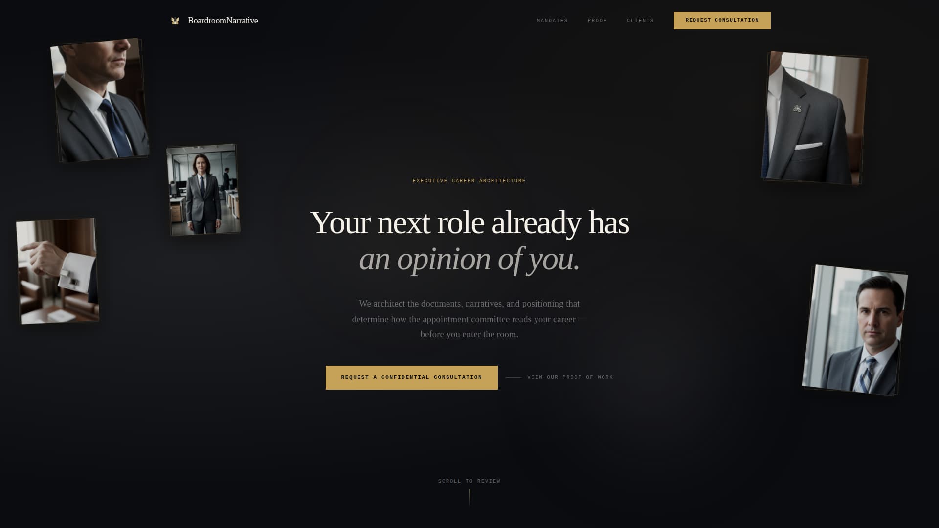 Executive & C-Suite Career Careers Website Template
