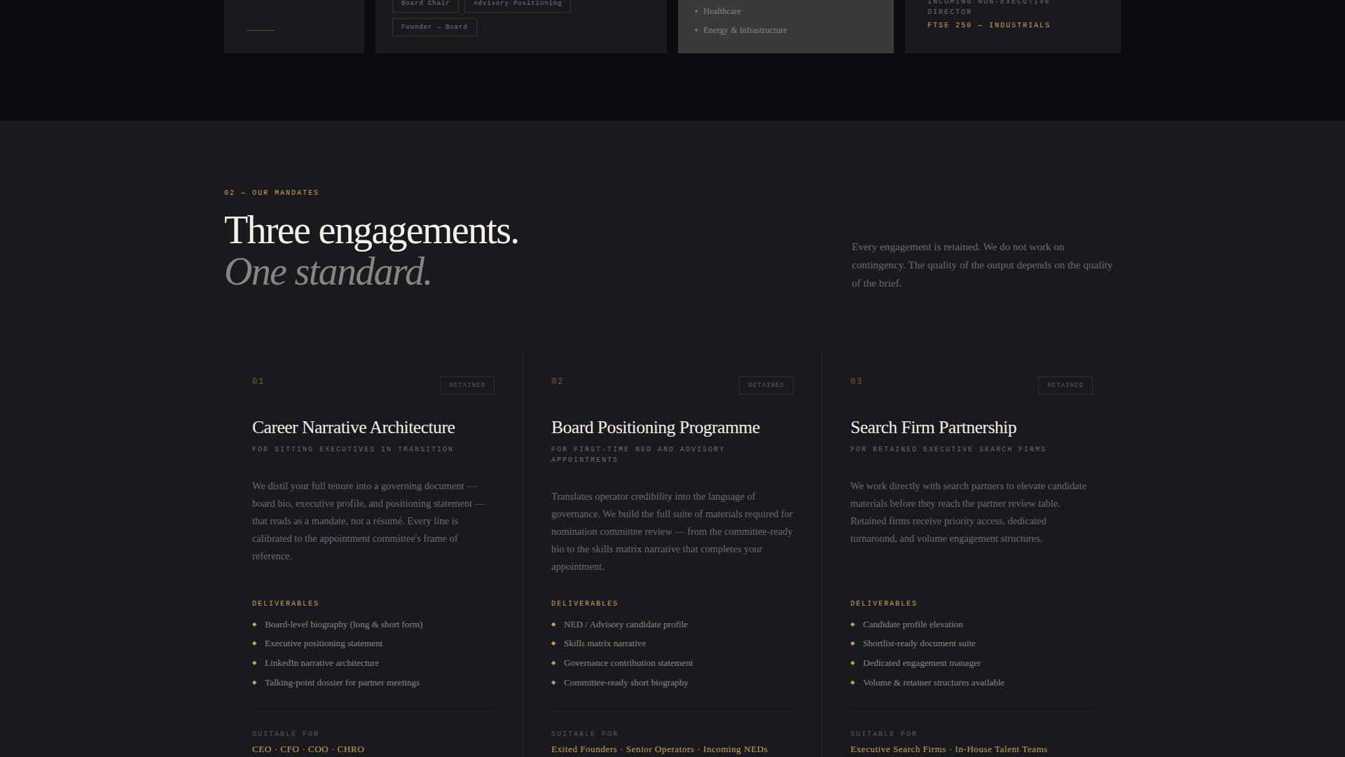Executive & C-Suite Career Careers Website Template