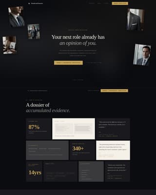 Executive & C-Suite Career Careers Website Template