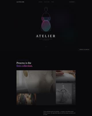 Fashion Designer Portfolio Portfolio Website Template