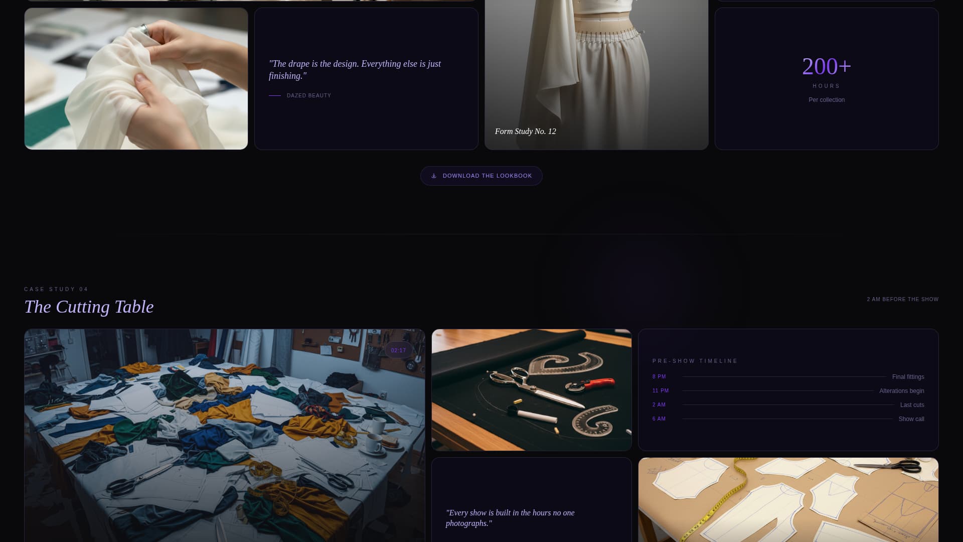Fashion Designer Portfolio Specialist Portfolio Website Template
