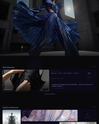 Fashion Designer Portfolio Specialist Portfolio Website Template
