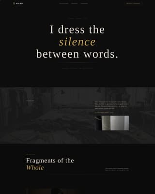 Fashion Designer Portfolio Professional Website Template